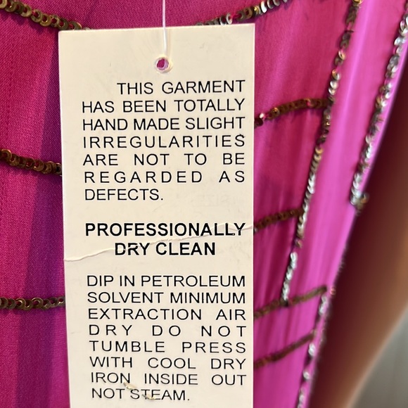 PARKER PINK AND GOLD/ COPPER SEQUINS DRESS - Picture 5 of 6